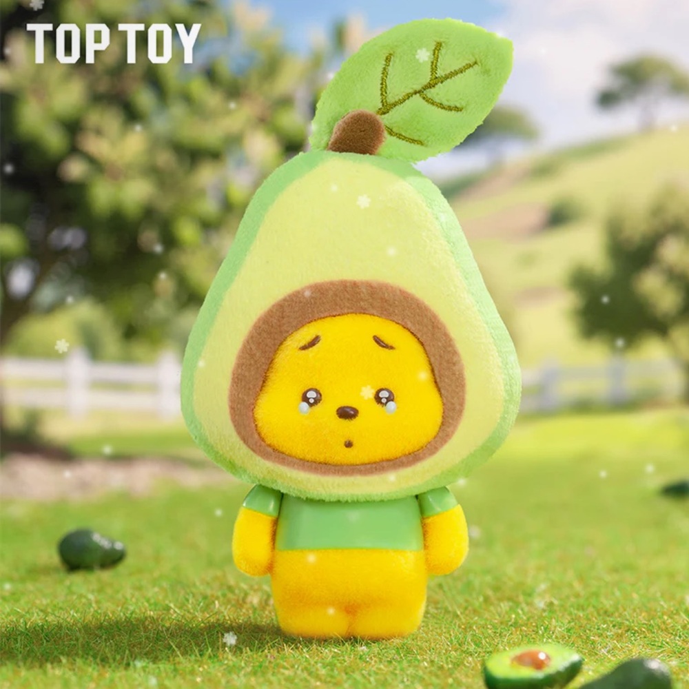 Top Toy-DISNEY Winnie The Pooh Tiny Orchard Fruit Plush- Confirmed: AVOCADO